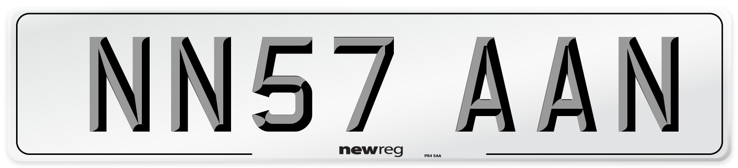 NN57 AAN Number Plate from New Reg